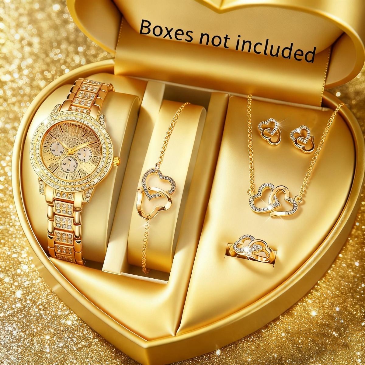 Luxury Watch Kids - 6PCS Luxury Rhinestone Women Watch Jewelry