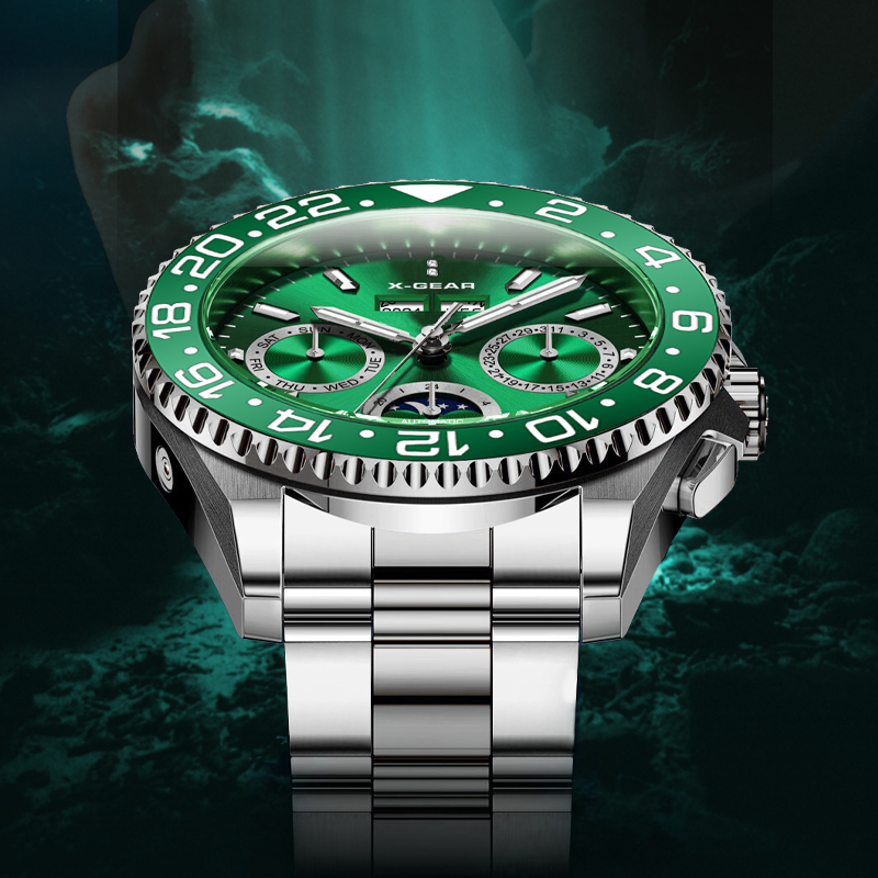 Luxury Watch Store - Automatic Watch Men's Chronograph Stainless Steel