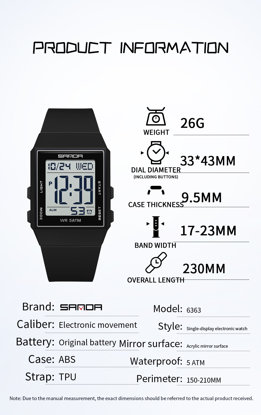 SANDA Student Casual Digital W - Luxury Watch Store 评论和价格