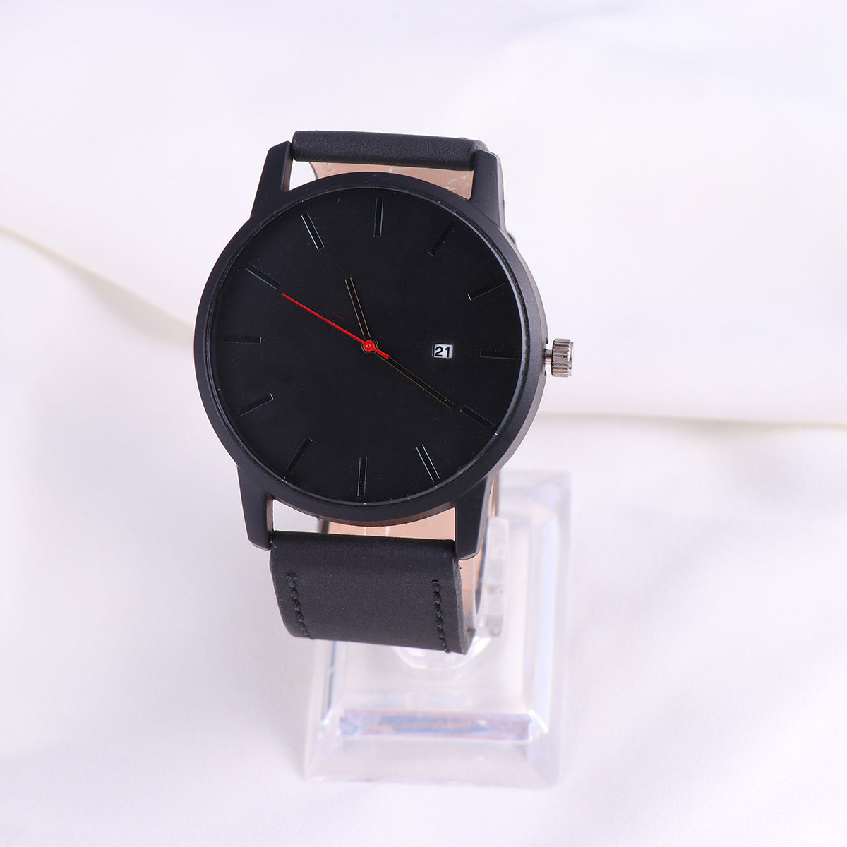 Stylish Men Quartz Watch Black - Luxury Watch Gold And Black 评论和价格