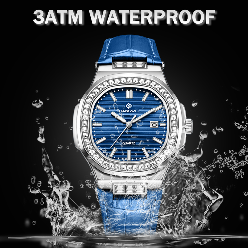 BANGWEI Top Brand Luxury Mens  - Luxury Watch Holder For Men 评论和价格