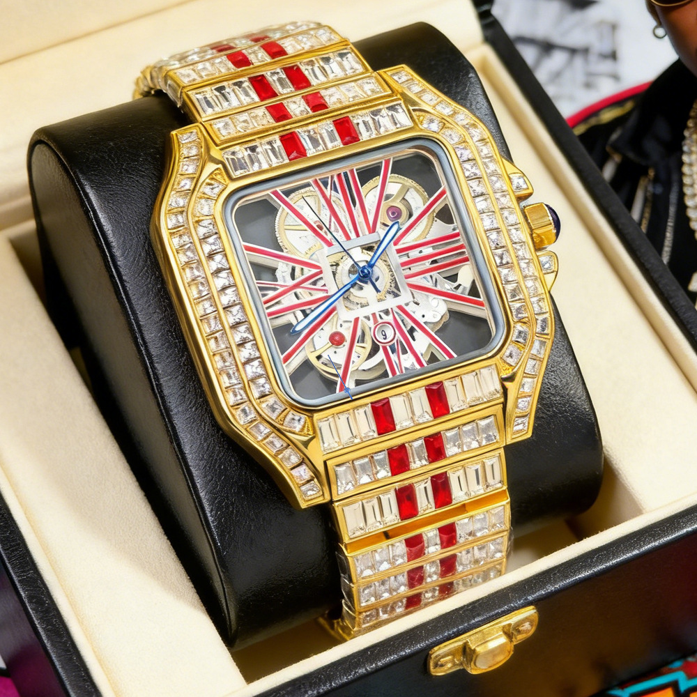 Hollow Luxury Bling Quartz Wri - Luxury Watch And Jewelry Brand 评论和价格