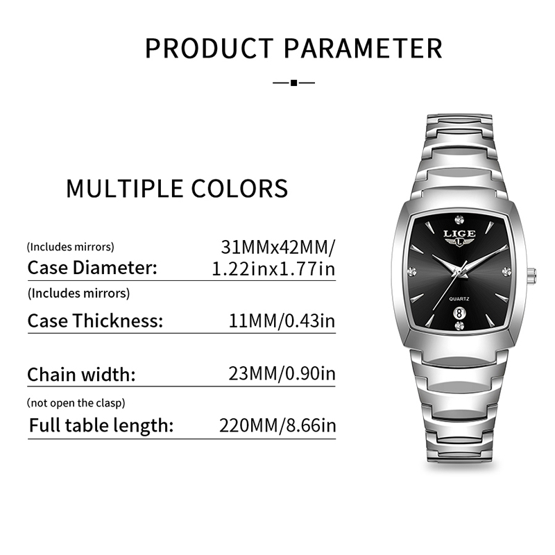 LIGE Watch women Business Luxu - Luxury Watch & Jewellery Recensioni 评论和价格