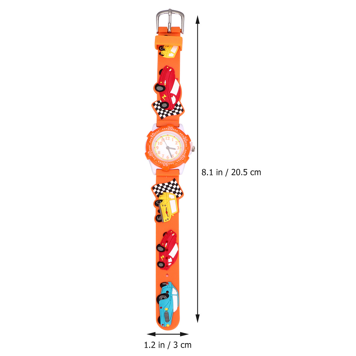 Orange Cartoon 3D Kids Watch W - Luxury Watch Kids 评论和价格