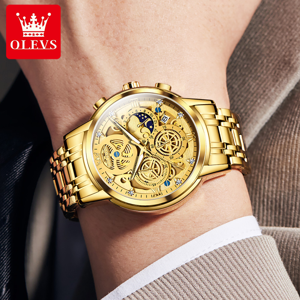 OLEVS 9947 Men Watch Original  - Luxury Watch All Brands 评论和价格