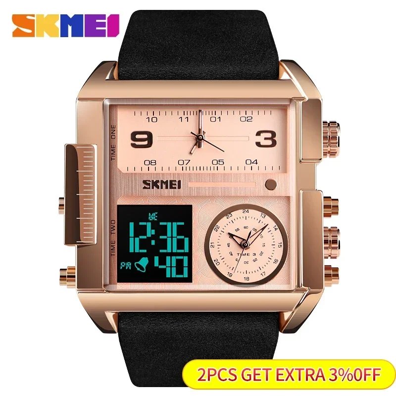 SKMEI Mens Quartz Movement Wat - Luxury Watch Holder For Men 评论和价格