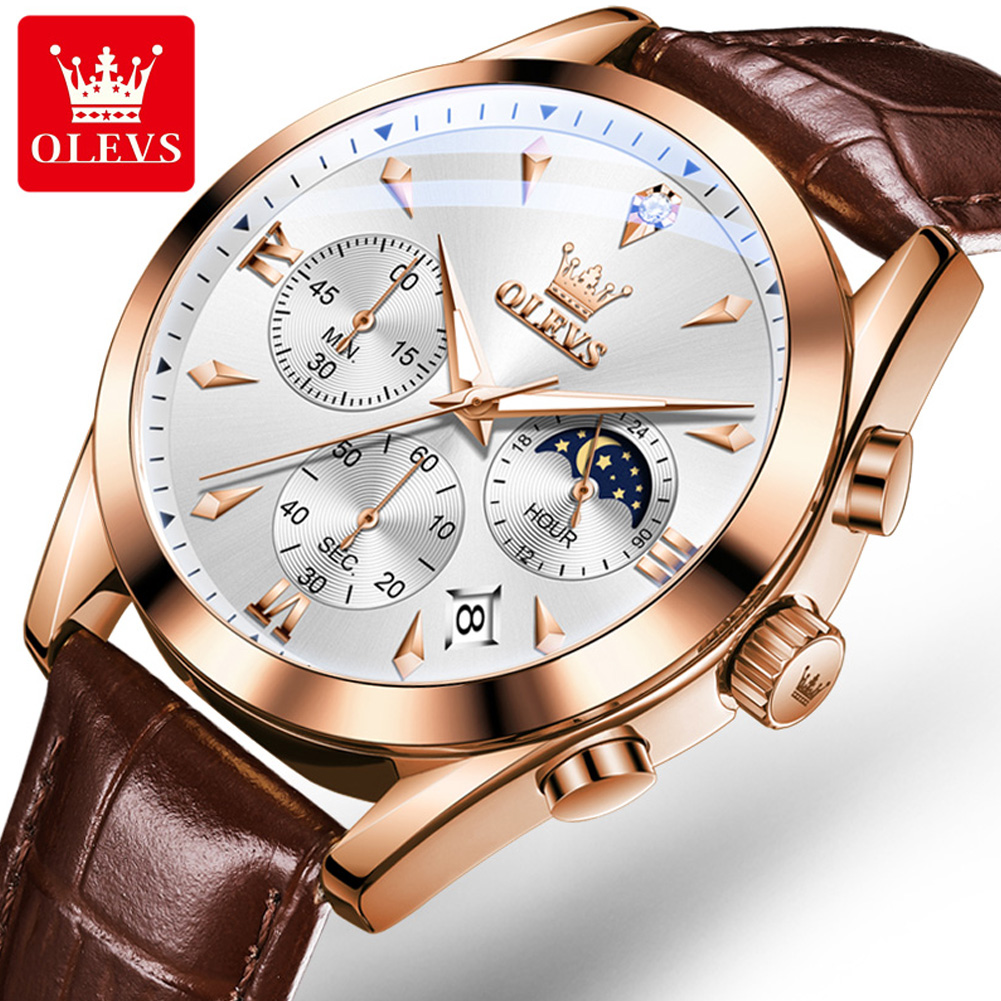 OLEVS Brand New Fashion Quartz - Luxury Watch Holder For Men 评论和价格