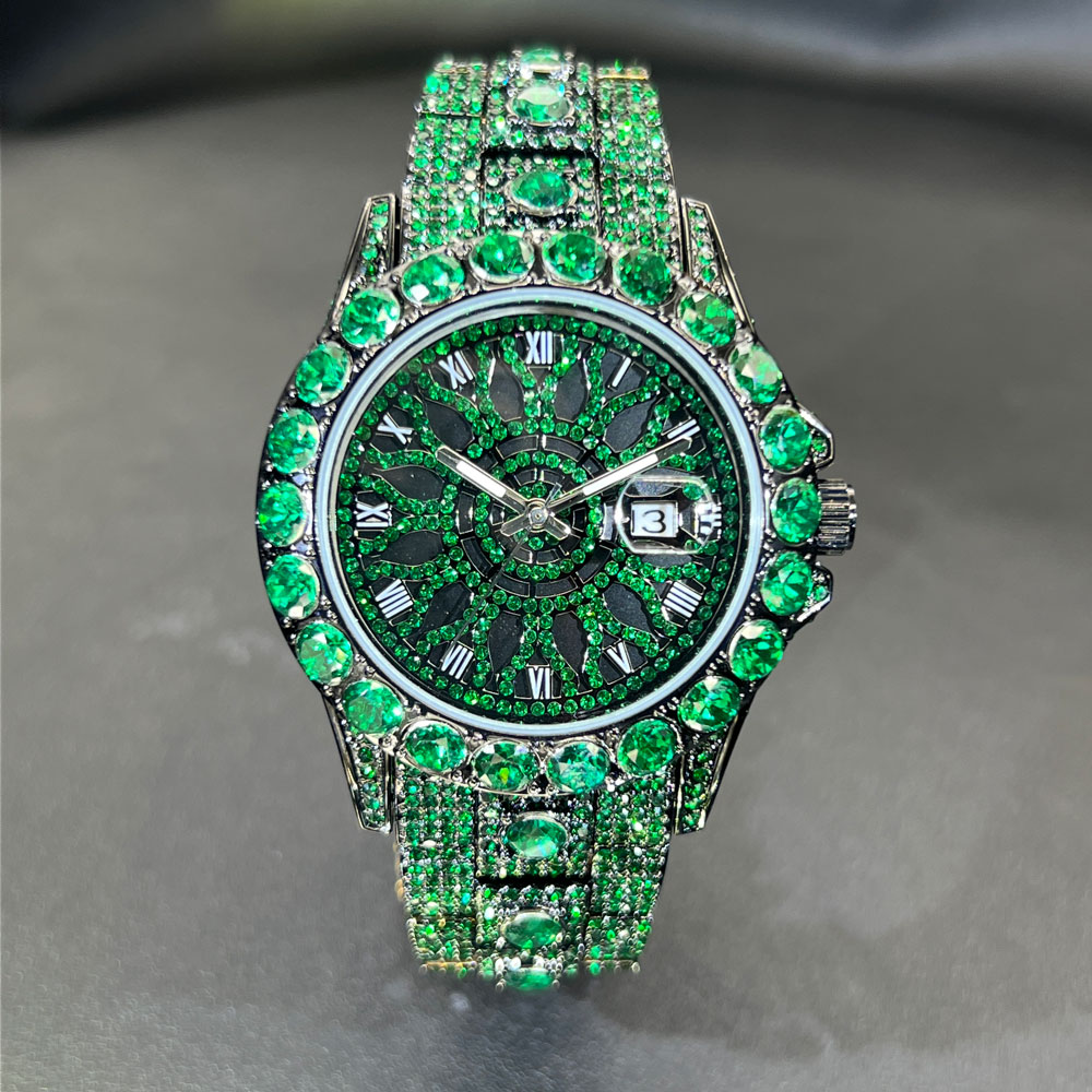 Green Diamond Watch For Men Br - Luxury Watch And Jewelry Brand 评论和价格