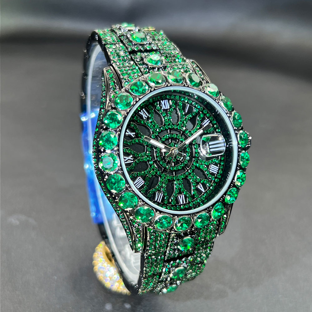 Green Diamond Watch For Men Br - Luxury Watch And Jewelry Brand 评论和价格