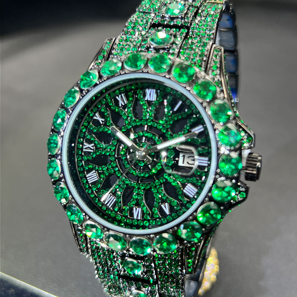Green Diamond Watch For Men Br - Luxury Watch And Jewelry Brand 评论和价格