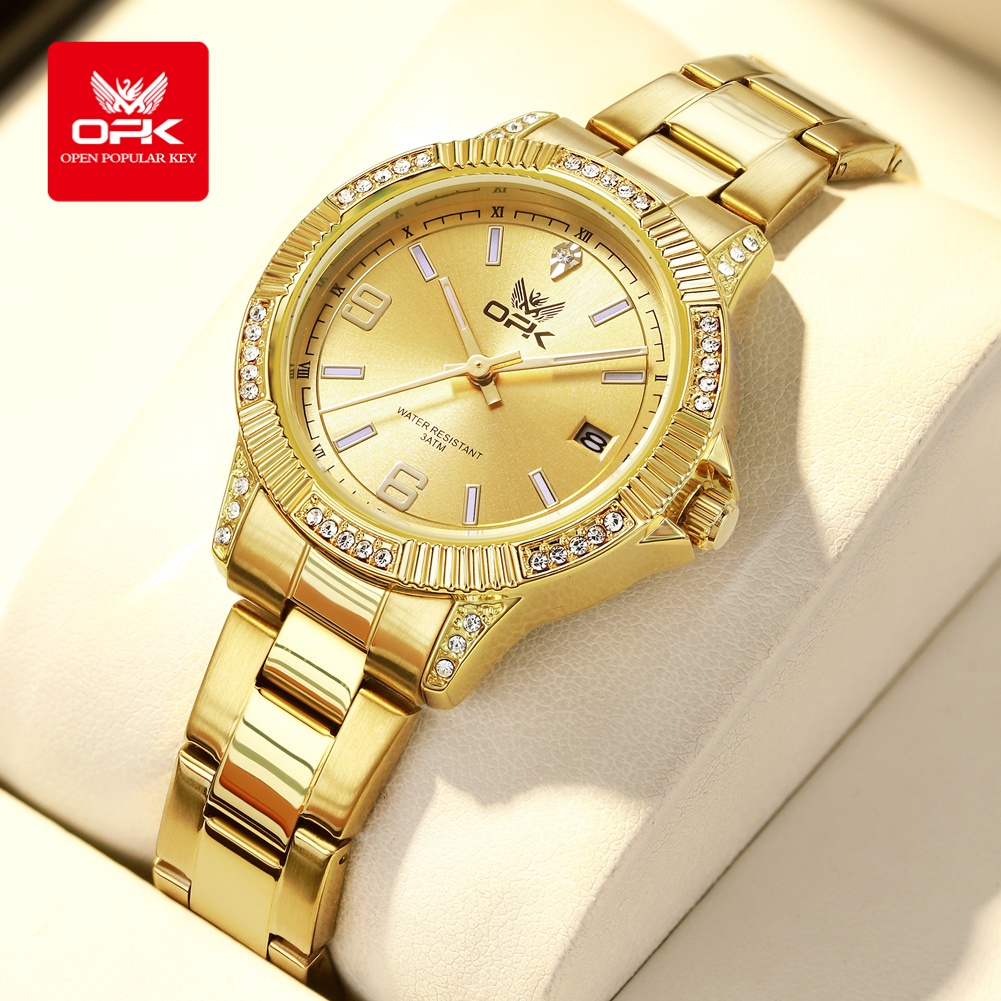 OPK 8184 Luxury All Gold Women - Luxury Watch All Brands 评论和价格
